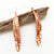 Fern leaf copper earrings