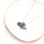 Diamond Opal Gold Necklace