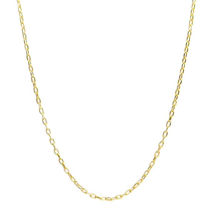 18K gold 16'' rolo loose chain