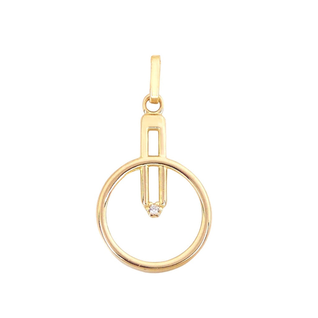 18K gold white topaz art deco necklace