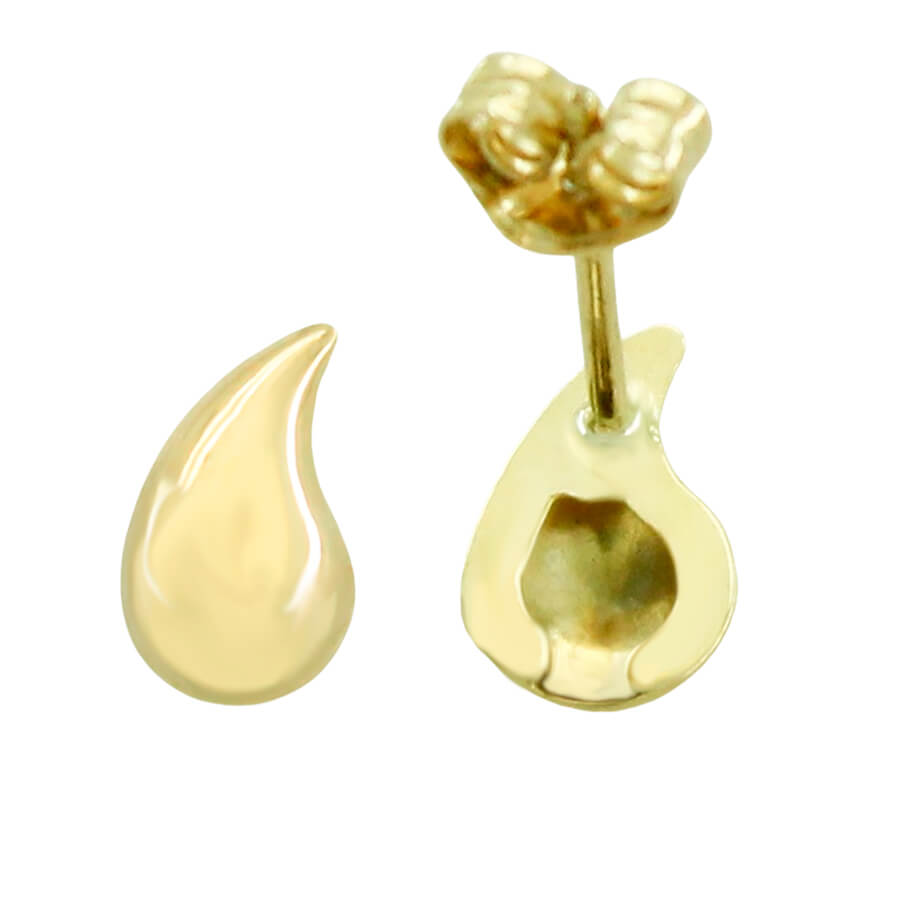 18K Gold tear drop earrings