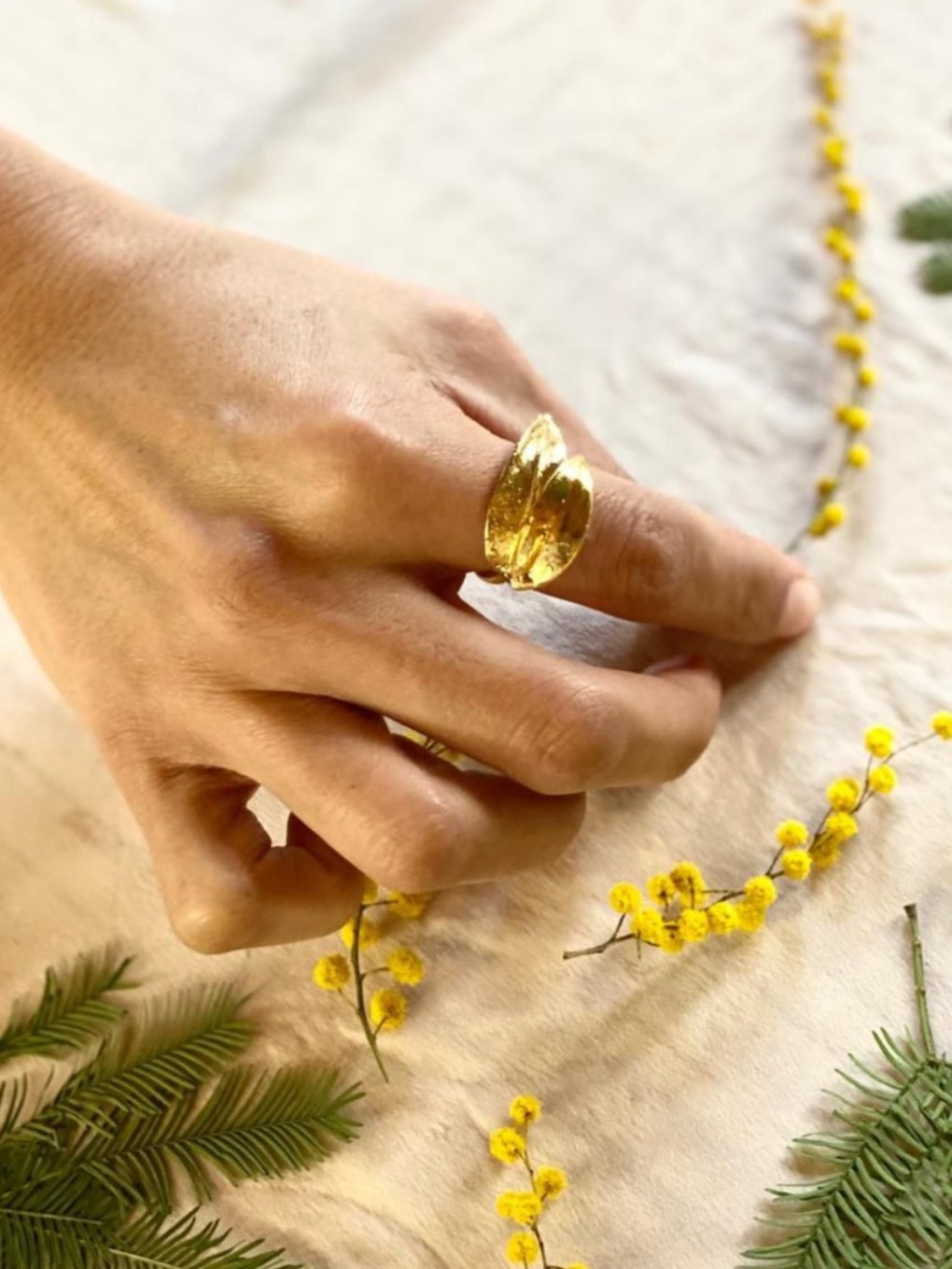 Olive Leaf Ring