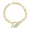 14K Gold 0.18 ct. tw. Open Link Toggle Bracelet