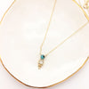 14 K turquoise and gold Big Sur Necklace