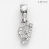 14KW 0.06CTW DIAMOND INITIAL PENDANT