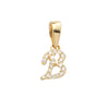 14KY 0.06CTW DIAMOND INITIAL PENDANT
