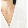 Dainty 14K gold and diamonds Smile Necklace