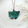 Copper Patina Gingko Leaf