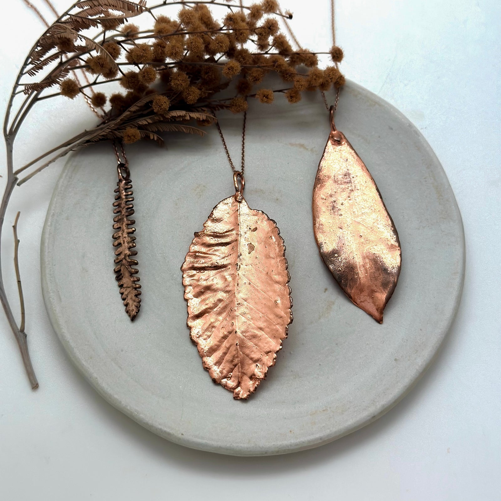 Copper Metallized leaves