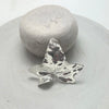 Silver real leaf metallized vine necklace