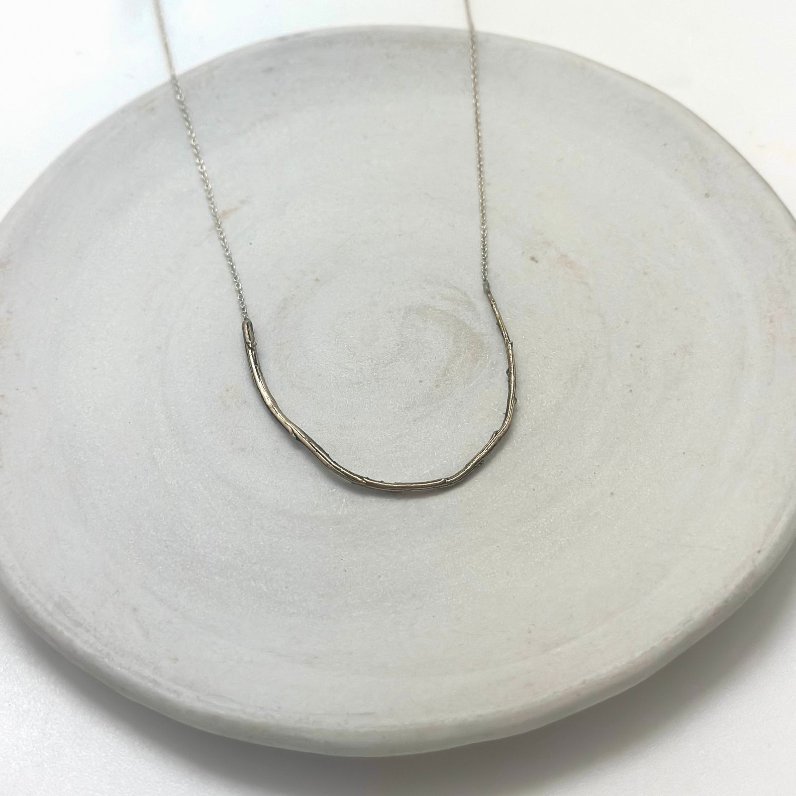 Delicate twig necklace