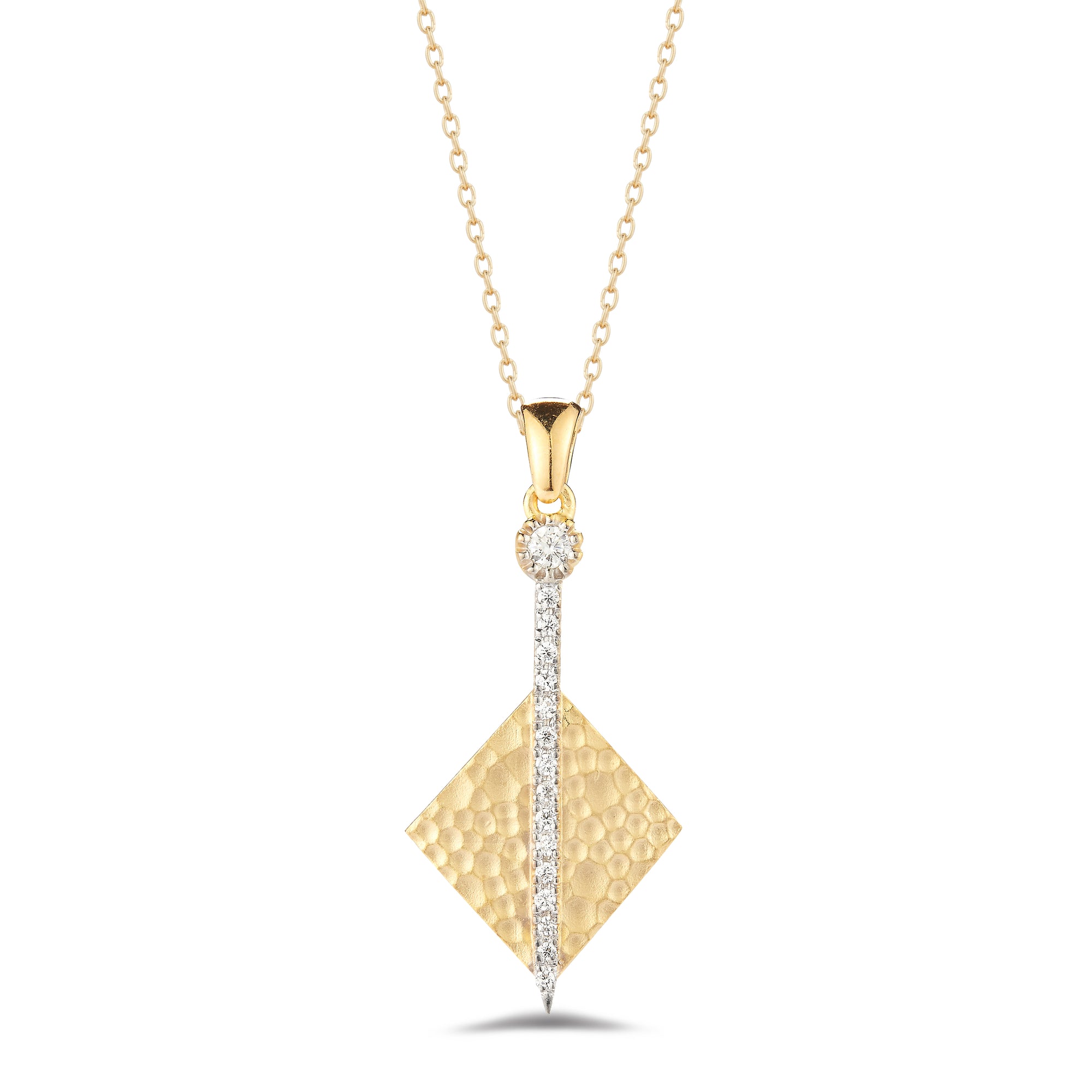 14K Gold 0.13 ct. tw. Diamond Pendant Necklace