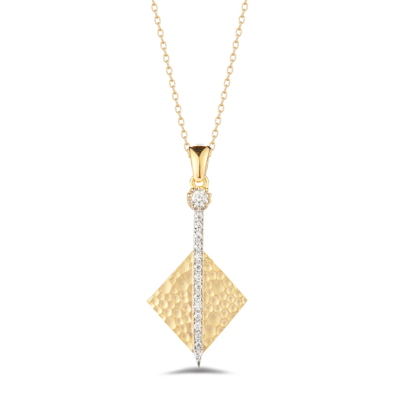 14K Gold 0.13 ct. tw. Diamond Pendant Necklace