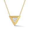 14K Gold 0.15 ct. tw. Triangle Pendant