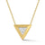 14K Gold 0.15 ct. tw. Triangle Pendant