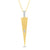 14K Gold 0.04 ct. tw. Triangle Pendant