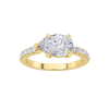 14KY 1.5ctw F+VS+ Lab Grown Diamond Ring