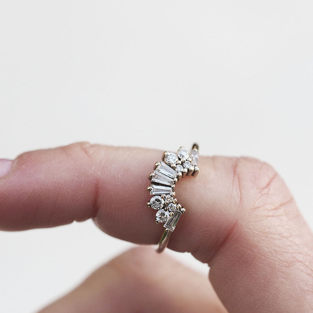 Full Crown Art Deco Countour band