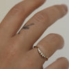 7 Diamond curved contour ring