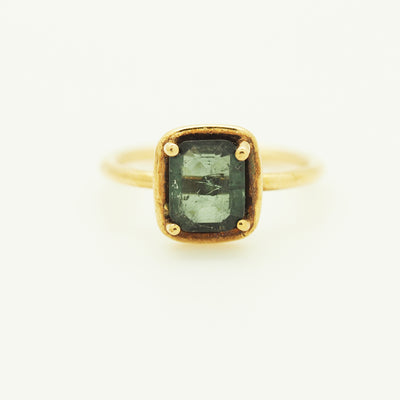 Imperial topaz Princess cut ring