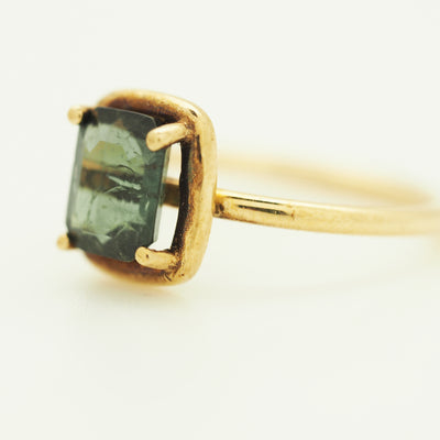 Imperial topaz Princess cut ring