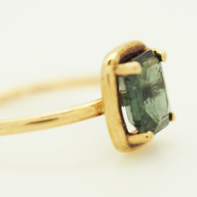 Imperial topaz Princess cut ring