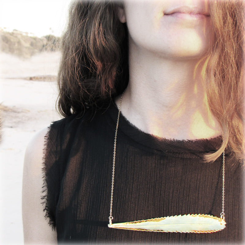 Banksia Leaf Necklace