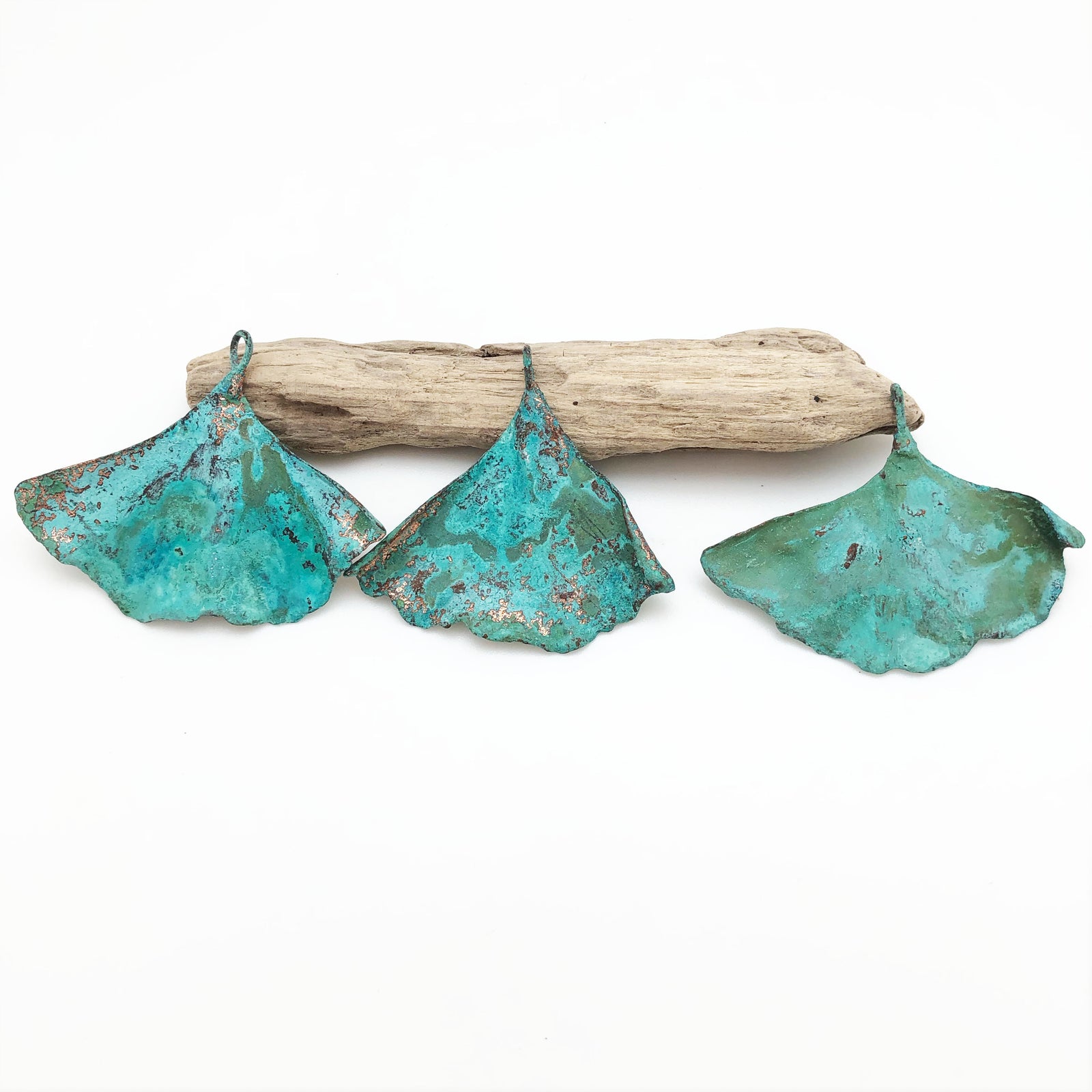 Copper Patina Gingko Leaf
