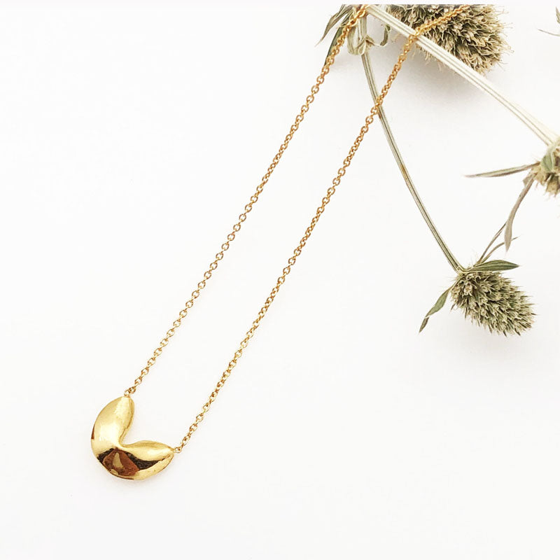 Fortune Cookie Necklace