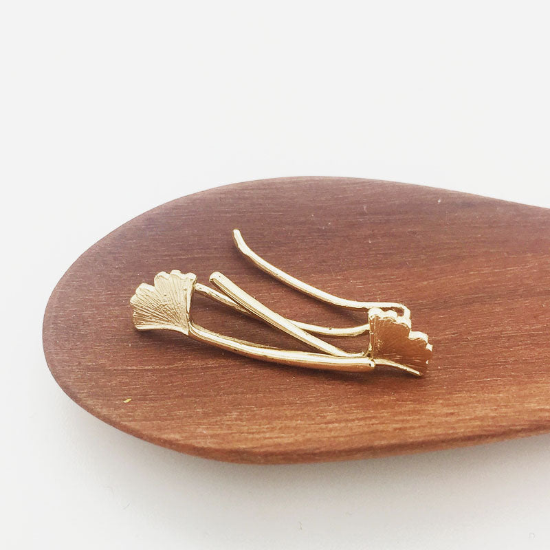 Gingko Climber Earrings