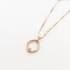 In the Womb Dainty Gold Diamond Necklace