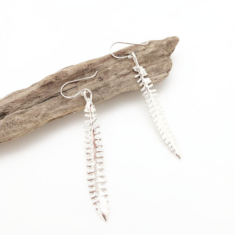 Lavender Leaf Earrings