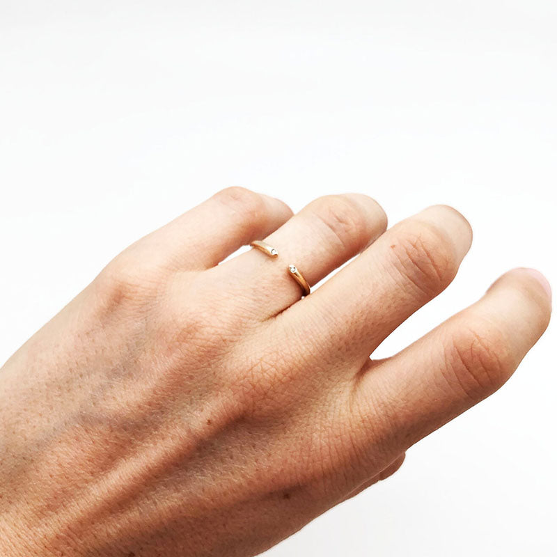 Pave Diamond Open band