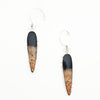 Petrified Palm Root Teardrop Earrings