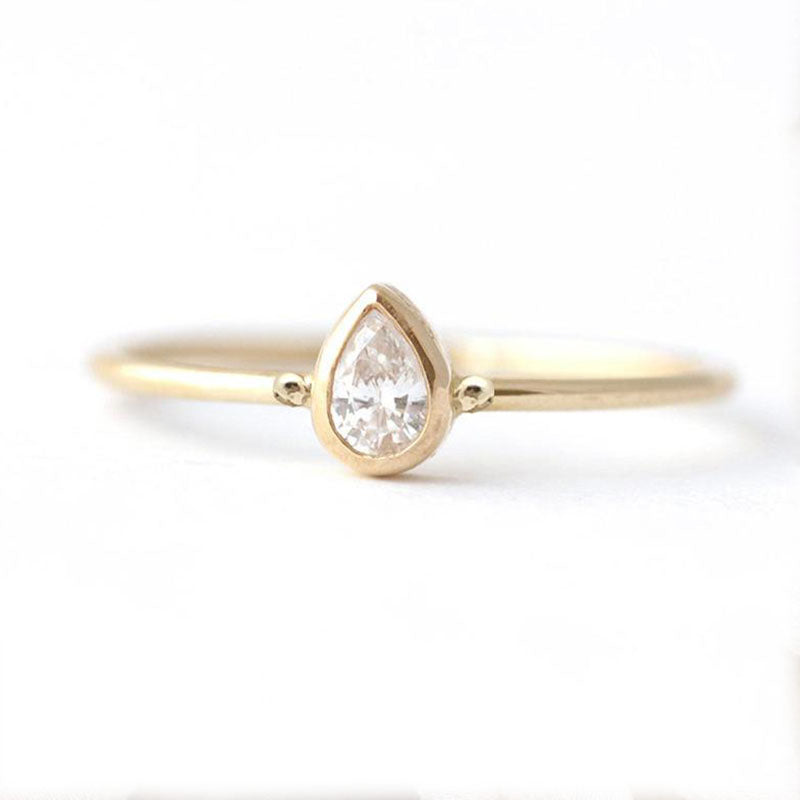 Pear Diamond Ring