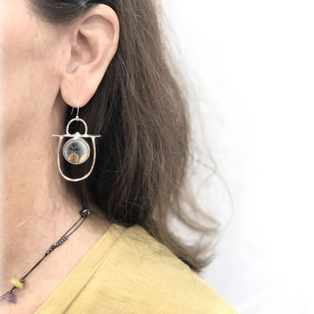 Dendritic Jasper Earrings
