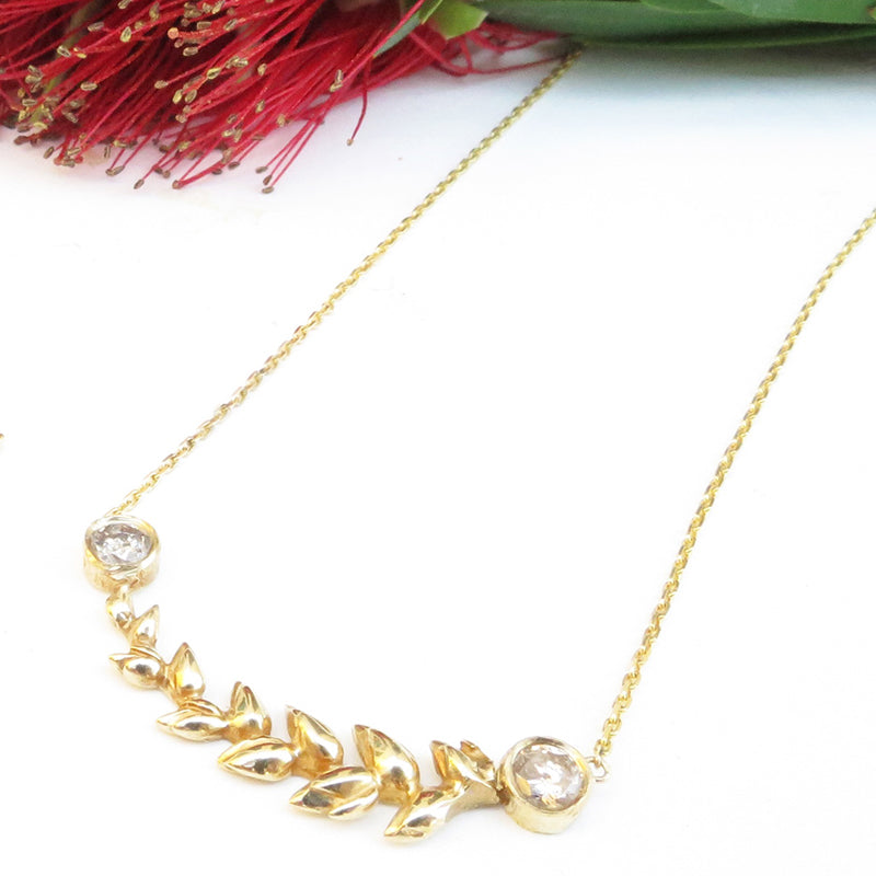 Wheat Diamond Necklace