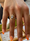Crown opal ring set