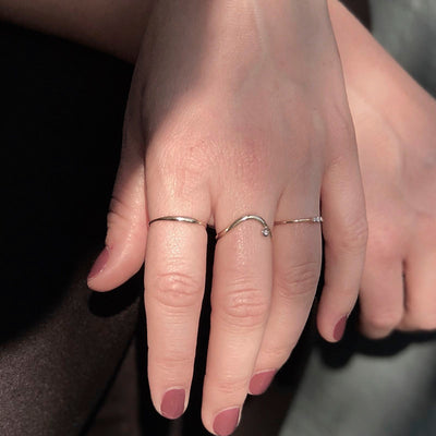 Diamond Wave Ring